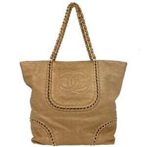 Chanel Gold Calfskin Luxury Line Tote Bag 144900